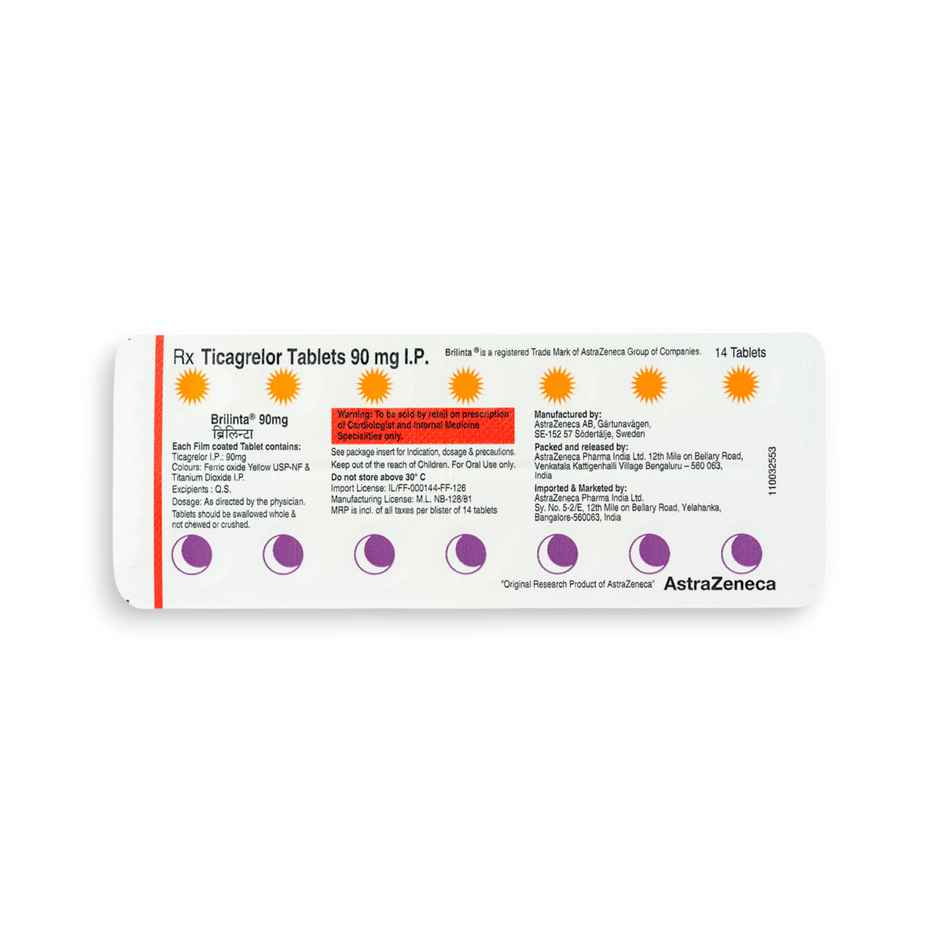 Brilinta 90mg Tablet