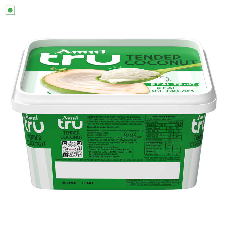 Amul Tru Tender Coconut Ice Cream Tub