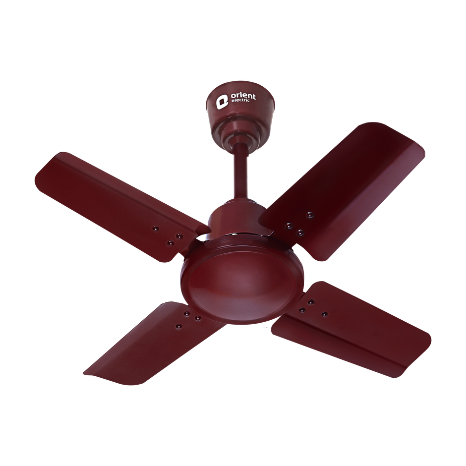 Orient Electric New Air Plus Ceiling Fan, 600mm, 24 Inch Fan, 4 Blade, 100% Copper Motor, Brown