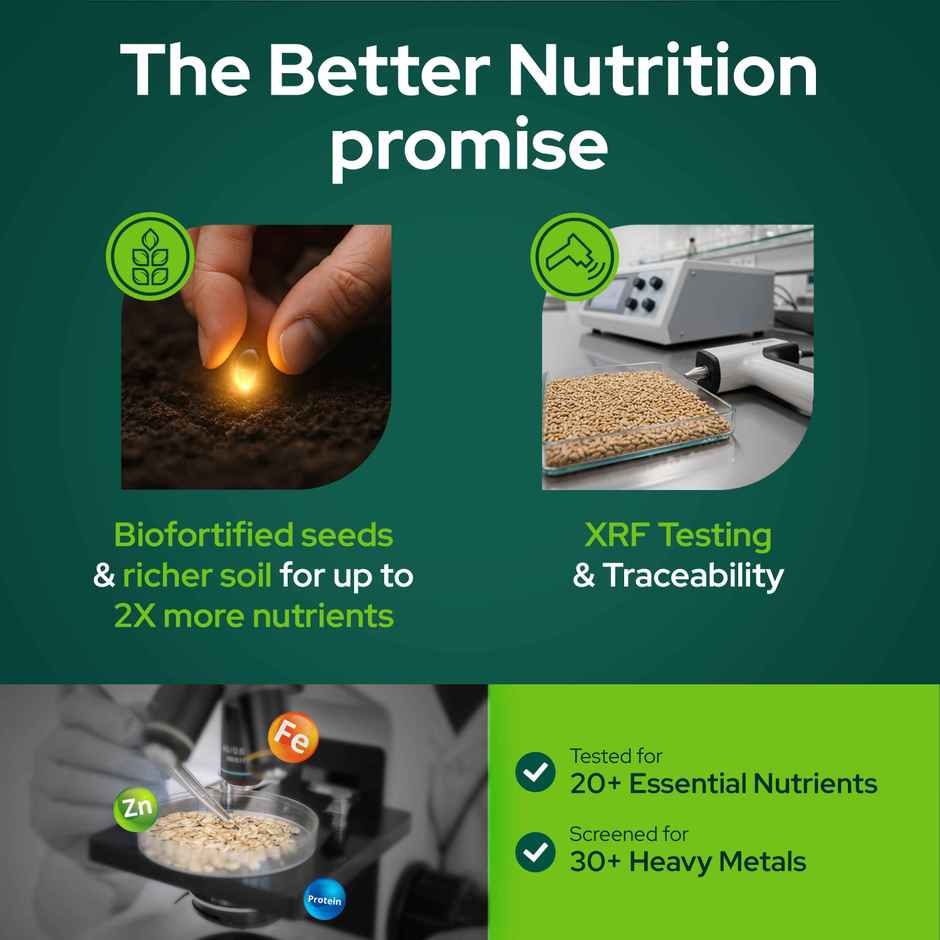 Better Nutrition Biofortified Low Gi Rice | High Protein | Rich In Zinc