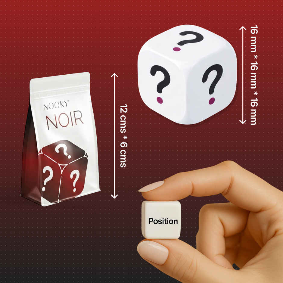 Nooky Noir Intimacy Play Dice Fun Couple Game for Date Nights