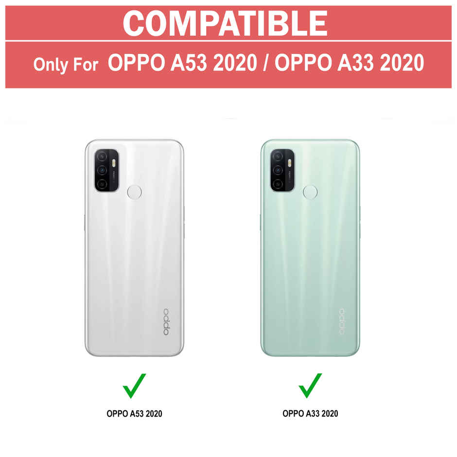 Zapcase Back Cover for Oppo A53 | Oppo A33 | Matte-Black