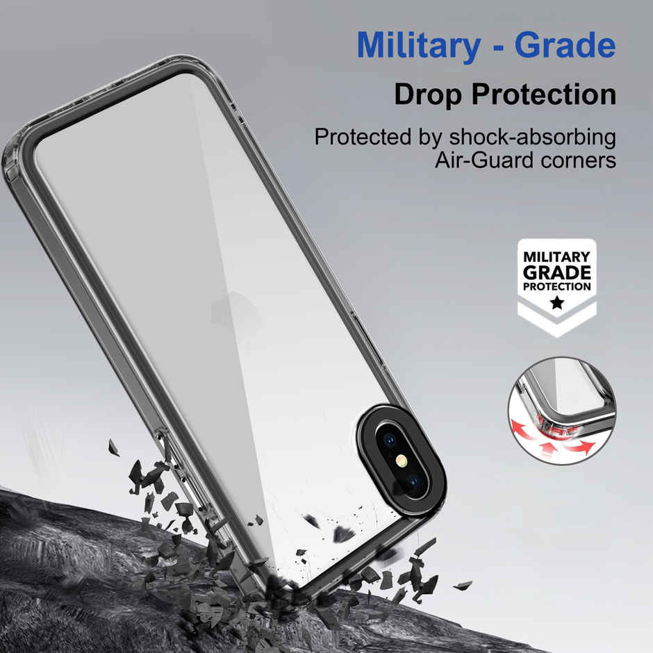 Zapcase Back Cover for Apple iPhonex| Space-Black