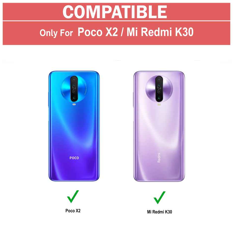 Zapcase Back Cover for Mi Redmi K30 | Poco X2 | Matte-Black