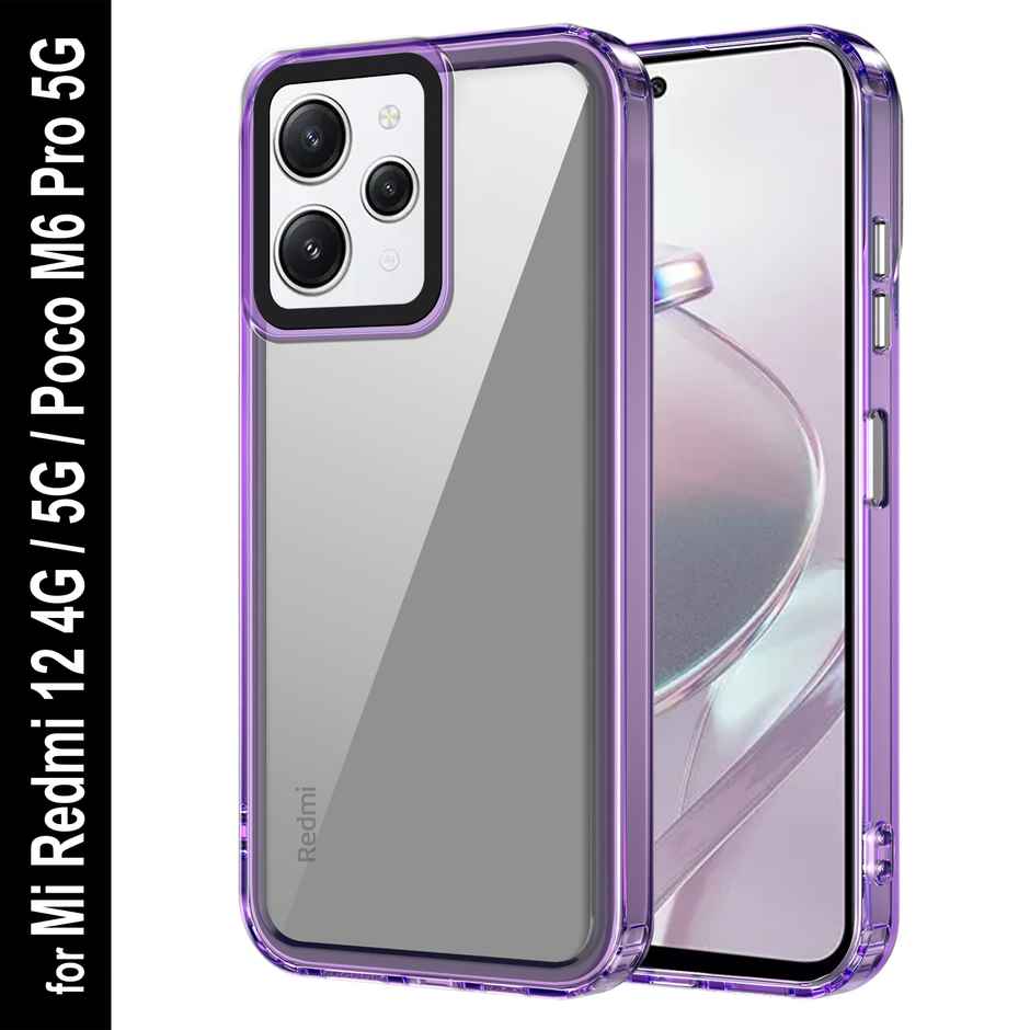 Zapcase Back Cover for Mi Redmi 12 4G | Space-Purple