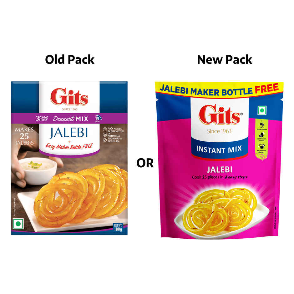 Gits Jalebi Instant Dessert Mix | With Maker
