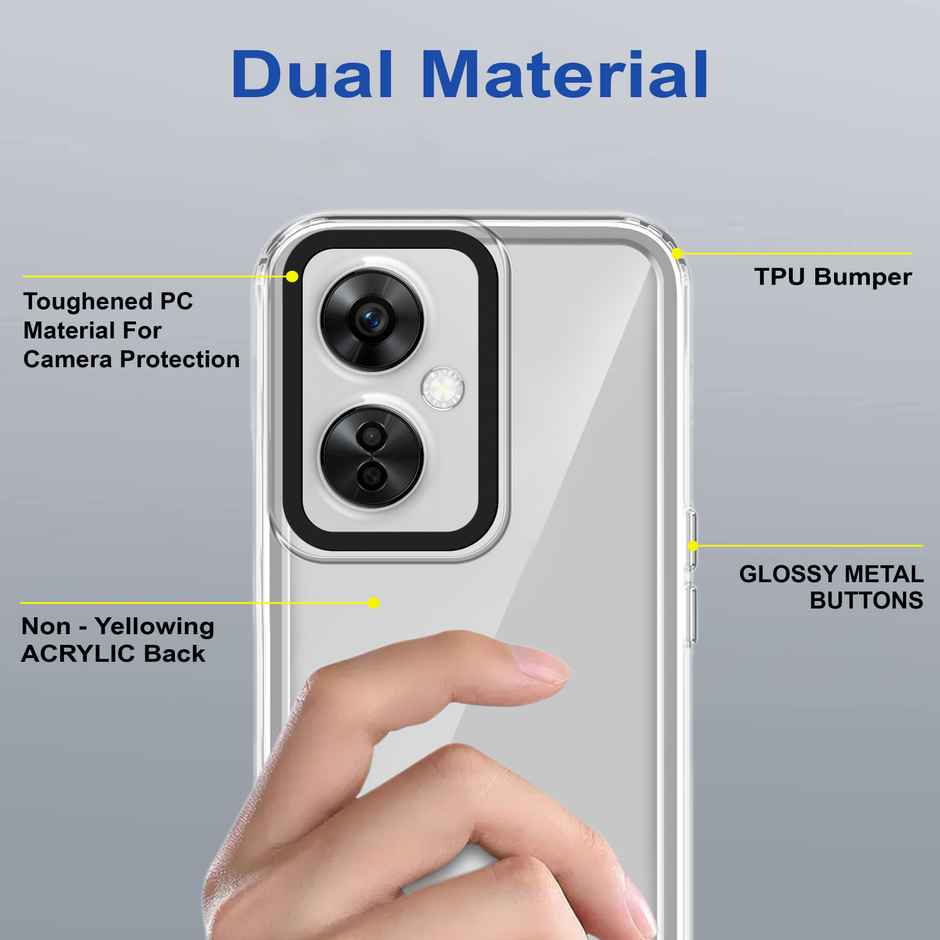 Zapcase Back Cover For Oneplus Nord Ce 3 Lite 5G (Space-Clear)