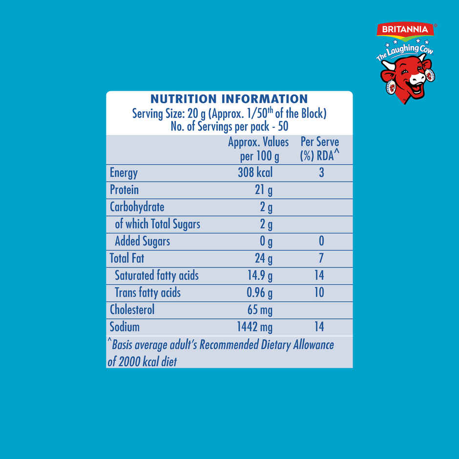 Britannia The Laughing Cow Daily Cheese Block