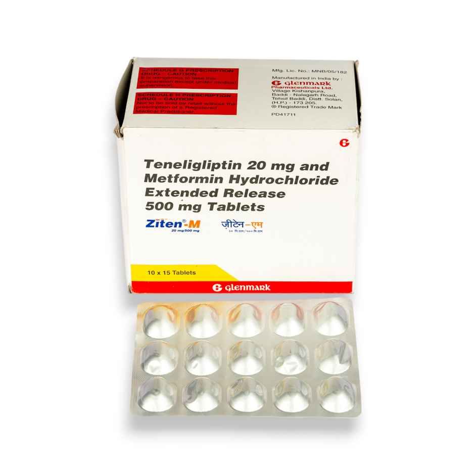 Ziten-M 20mg/500mg Tablet ER