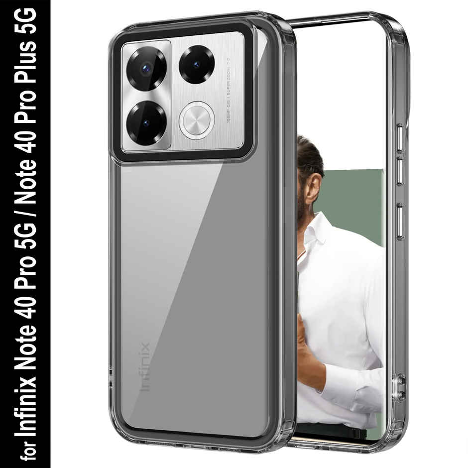 Zapcase Back Cover for Infinix Note 40 Pro 5G | Space-Black