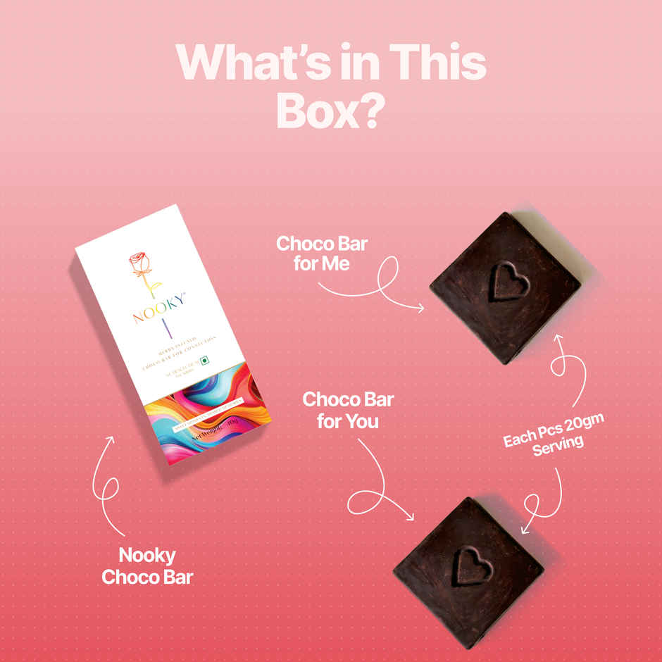 Nooky LGBTQ Chocolate 2 in 1 Aphrodisiac Intimacy Chocolate Romantic Couple Treat