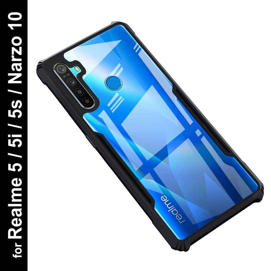 Zapcase Back Cover for Realme 5i| Matte-Black