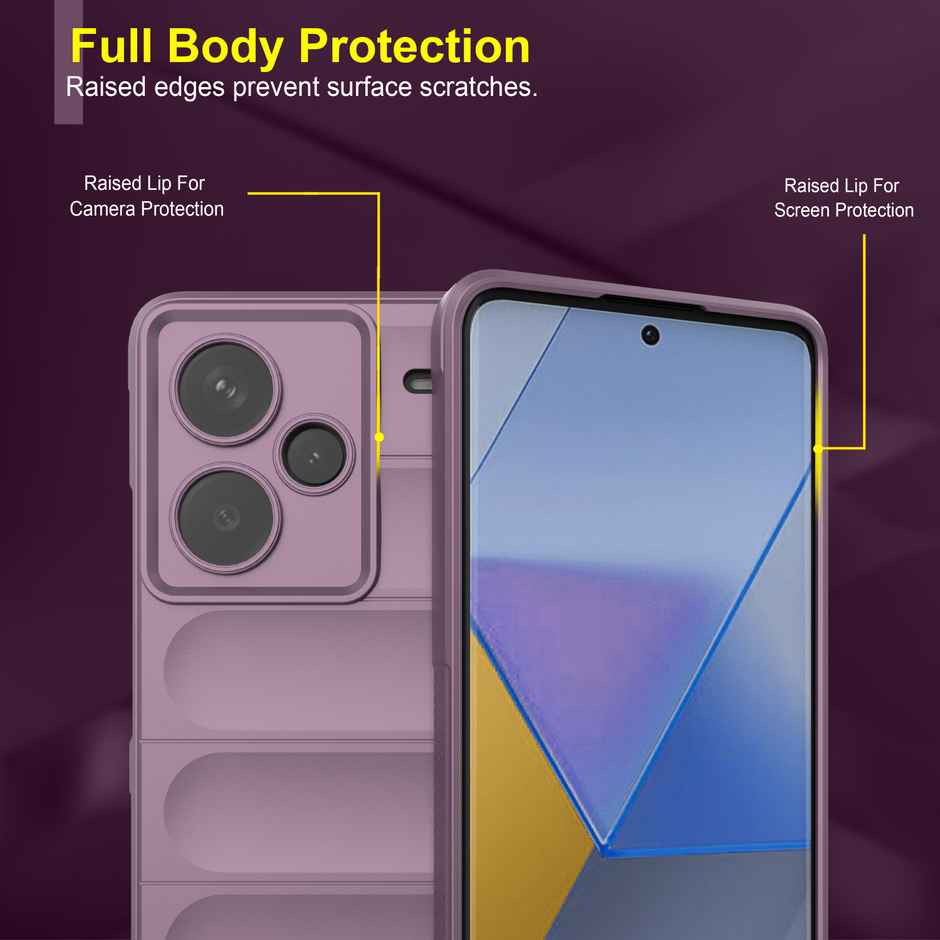 Zapcase Back Cover for Mi Redmi Note 13 Pro Plus 5G | Magic-Lavender