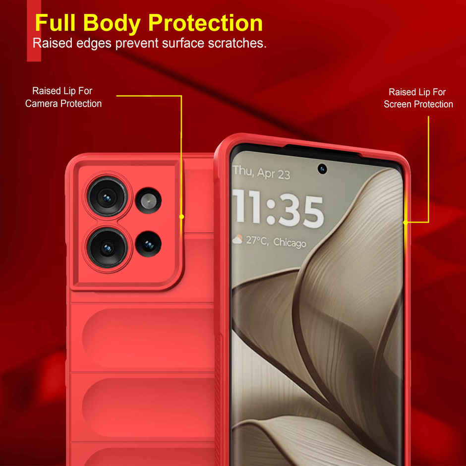 Zapcase Back Cover for Motorola Edge 50 Neo | Magic-Red