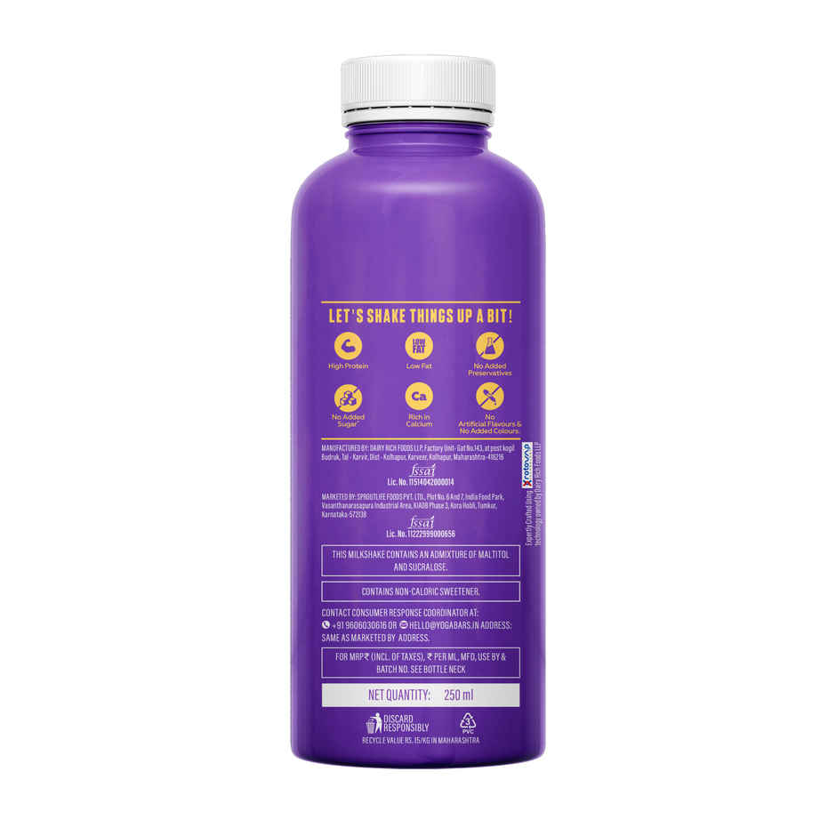 Yoga Bar 31g Protein Shake Double Chocolate, No Added Sugar, Rich In Calcium, Low Fat