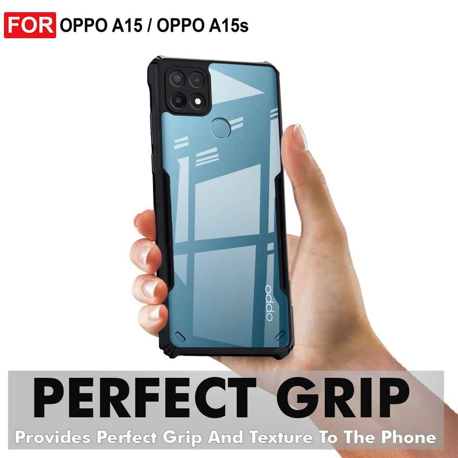 Zapcase Back Cover for OPPO A15 | OPPO A15s | Matte-Black