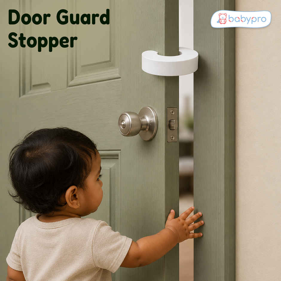 BabyPro Door Stopper Guard | U-Shape | White