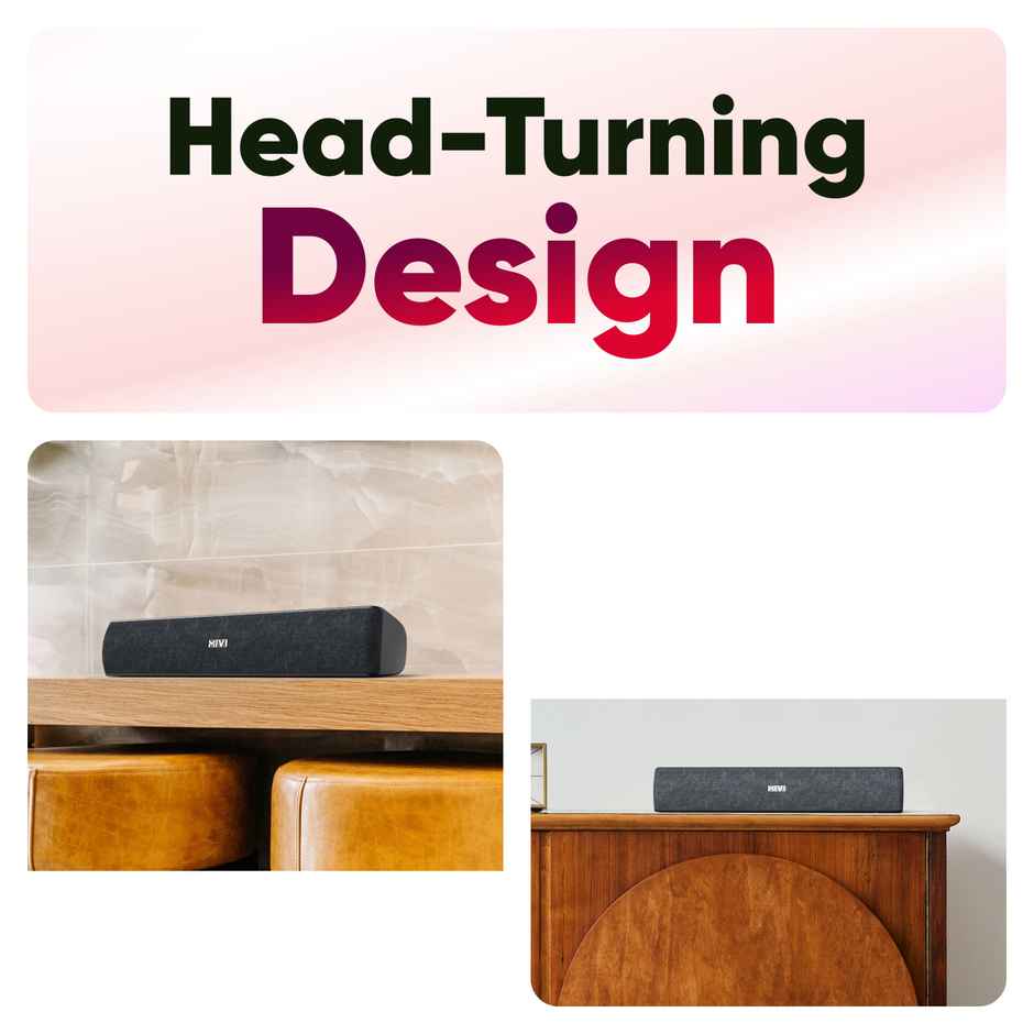 Mivi Fort S16 | 2 Full Range Drivers | 16W Bluetooth Soundbar | Black | 2.1 Channel