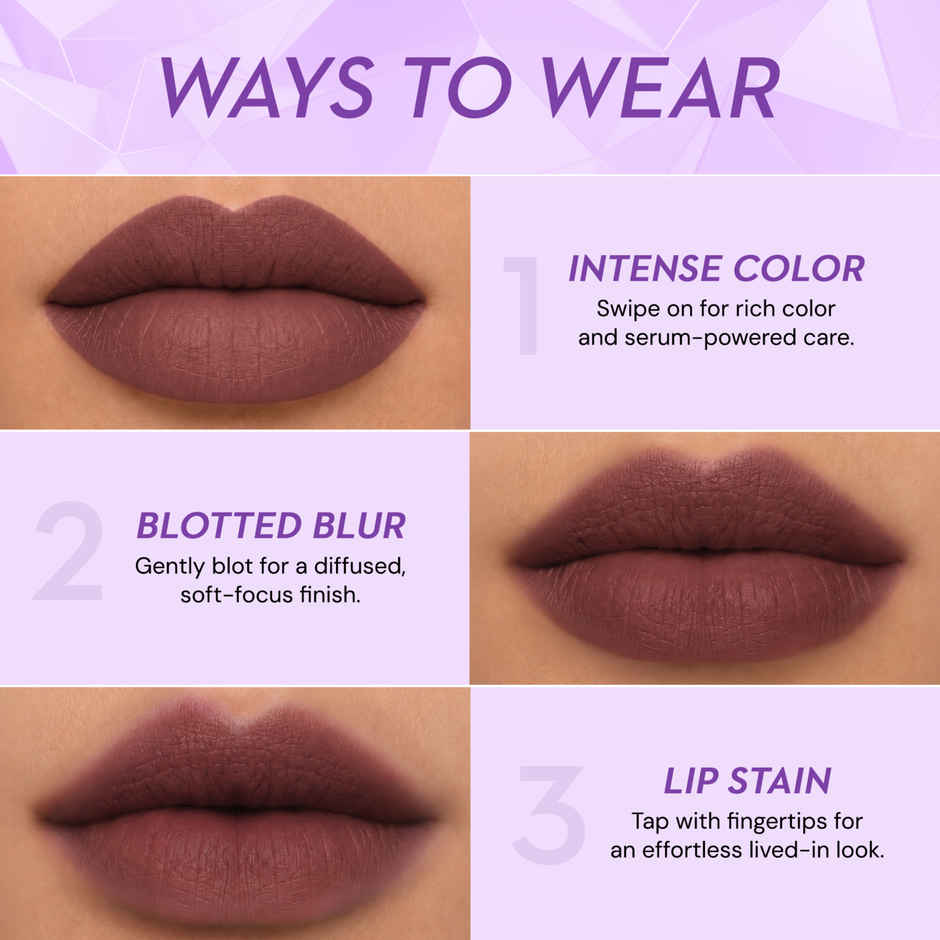 SUGAR Cosmetics Glide Peptide Serum Lipstick | 11 Malta Mauve