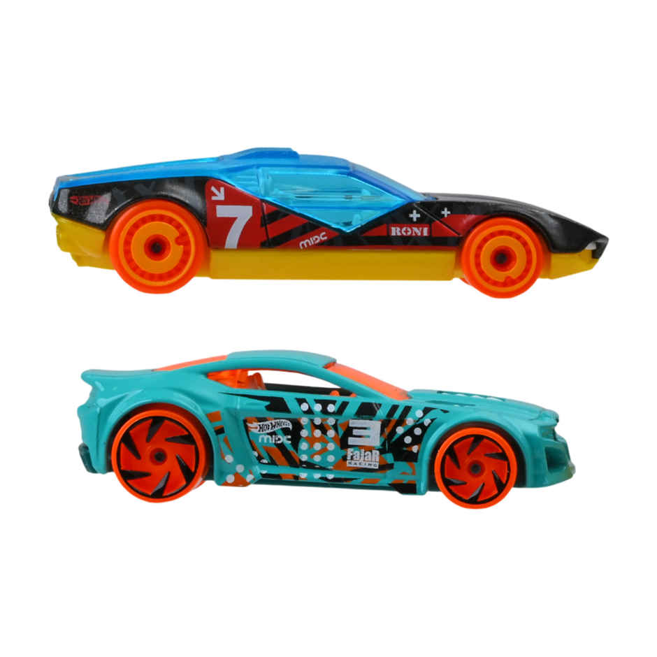 Hot Wheels 2-Car Pack of 1:64 Scale VehiclesTheme-JBK01