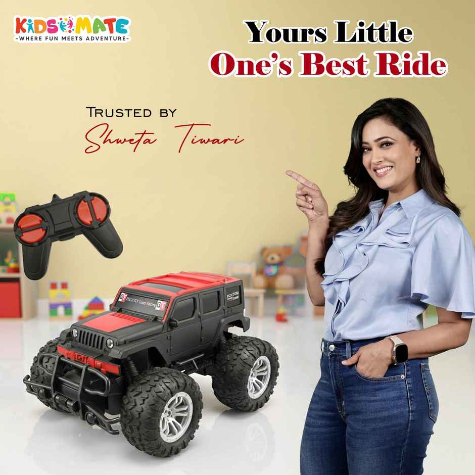 Kidsmate Jumbo SUV Remote Control Car for Kids | Red & Black