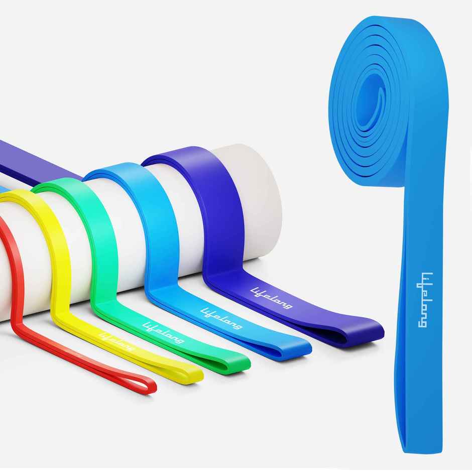 Lifelong upto 5kg Resistance Band for Exercise & Stretching | Yellow