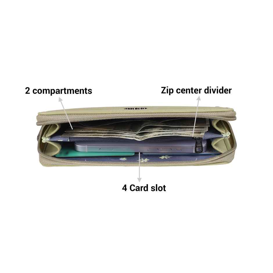 Mochi Green Synthetic Wallet for Women | 95-135-21