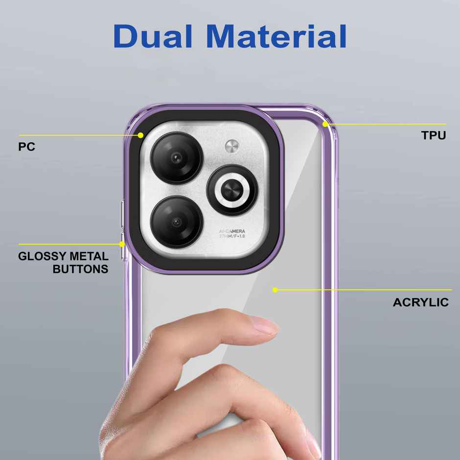 Zapcase Back Cover for Infinix Smart 8 HD | Space-Purple