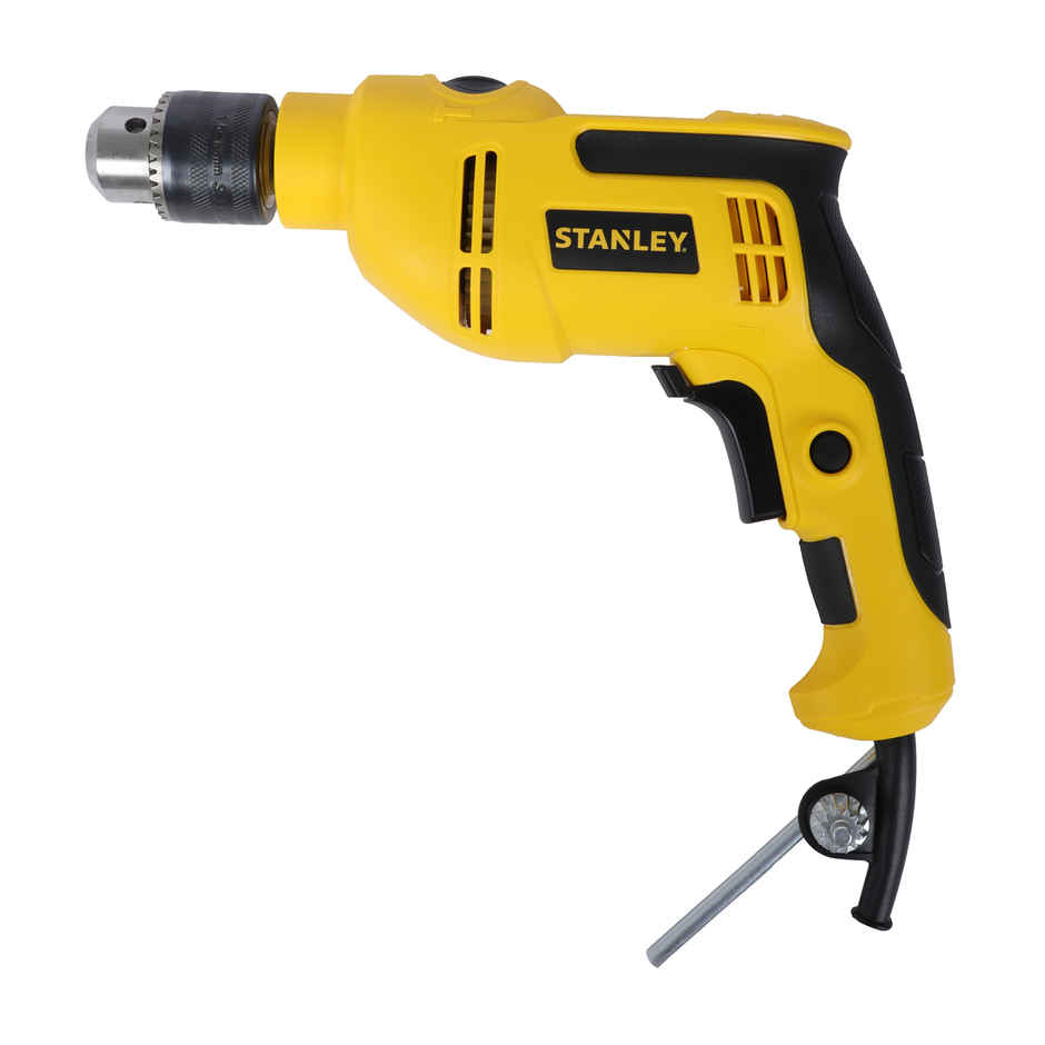 STANLEY SDH550KPA-IN 550W 13mm Corded Single Speed Hammer Drill Machine and Hand Tool Kit - 120 Pcs.
