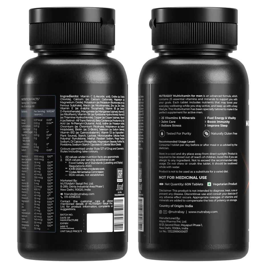 Nutrabay Pro Active Multivitamin Men 60Tablets