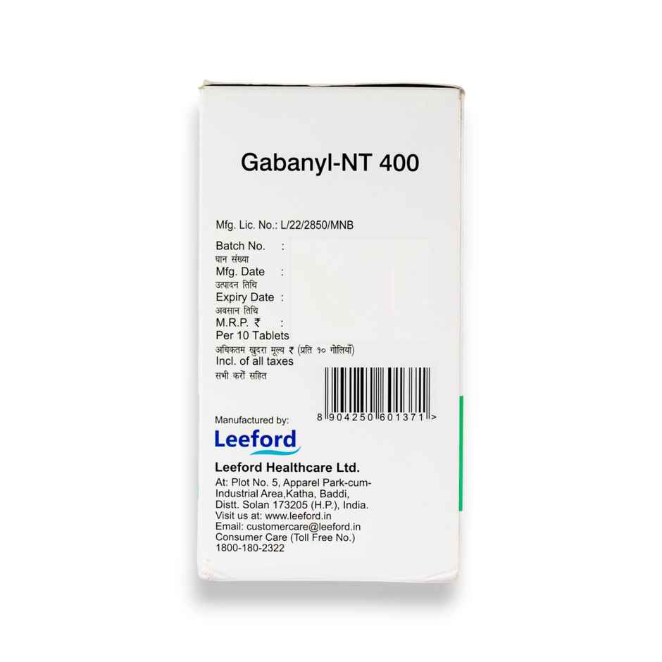 Gabanyl-NT 400 Tablet