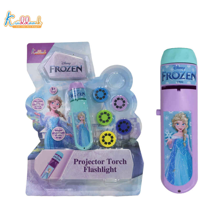 Kriiddaank Disney Frozen Torch Toy 6 Slides Storytelling ABS Material Kids Ages 3+