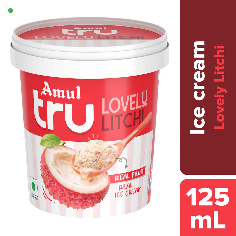 Amul Tru Lovely Litchi Ice Cream Cup