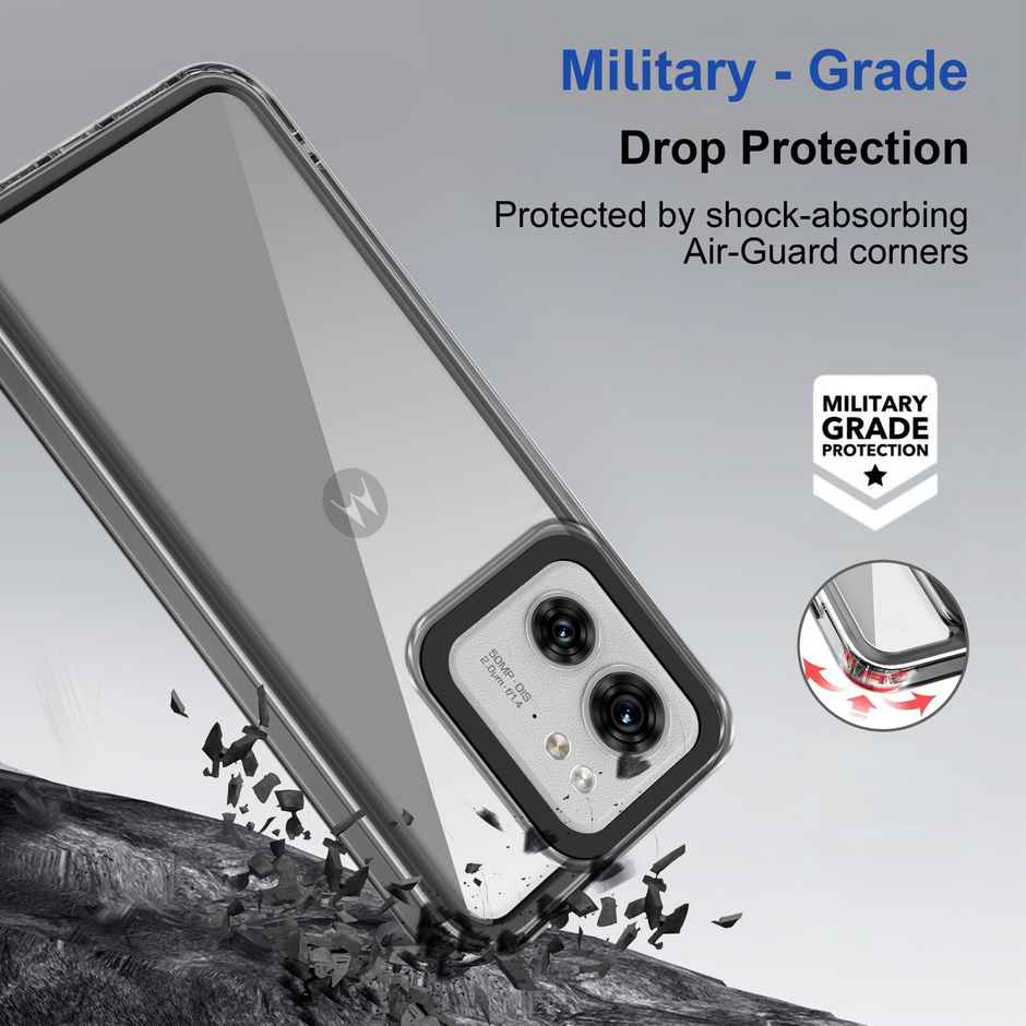 Zapcase Back Cover for Motorola Edge 40 5G | Space-Black