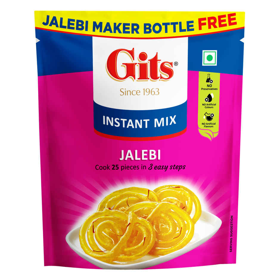 Gits Jalebi Instant Dessert Mix | With Maker