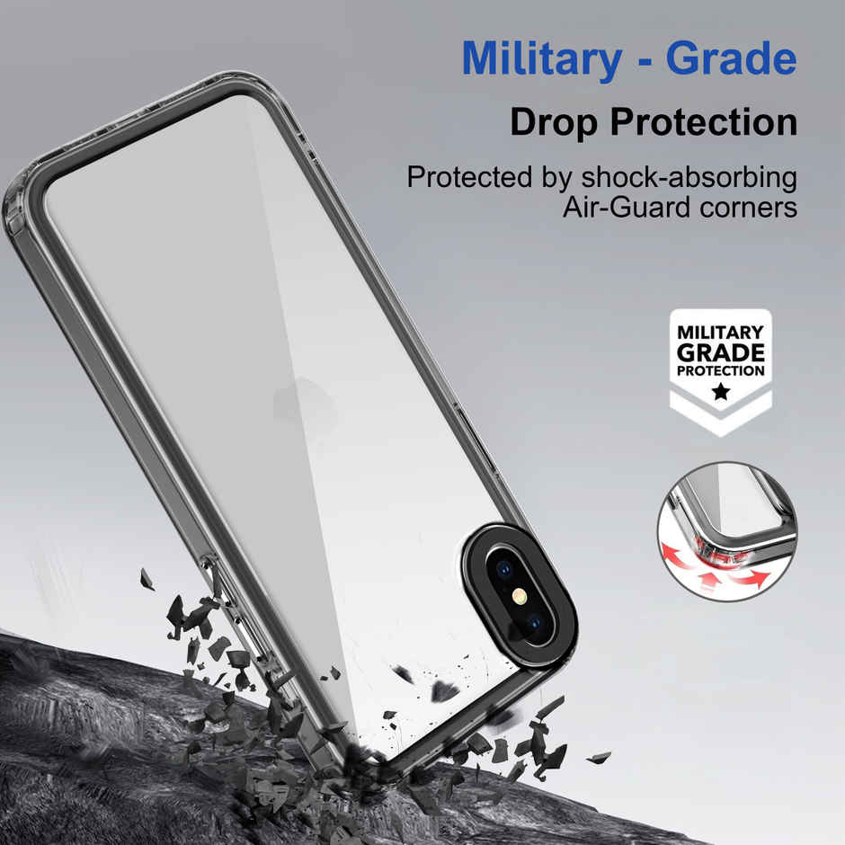 Zapcase Back Cover for Apple iPhonex| Space-Black