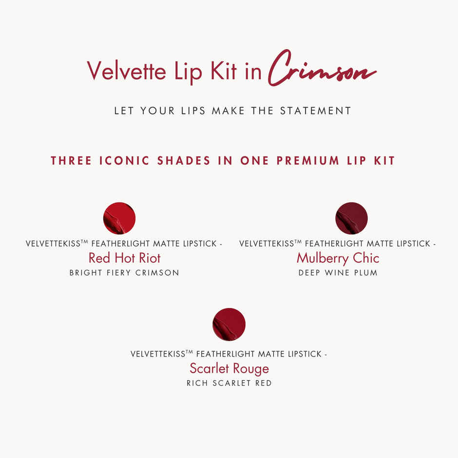 HYUE VelvetteKiss Gift Set in Crimson