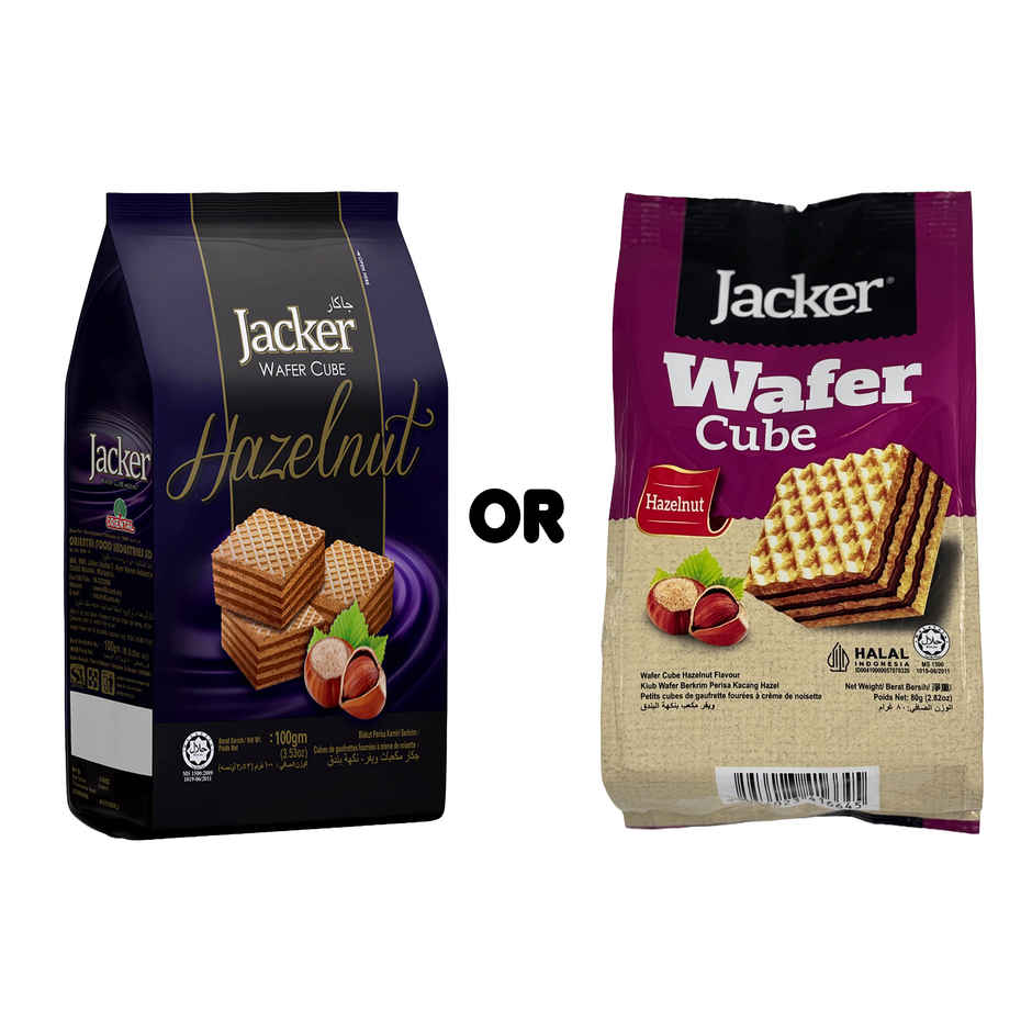Jacker Wafer Cube Hazelnut