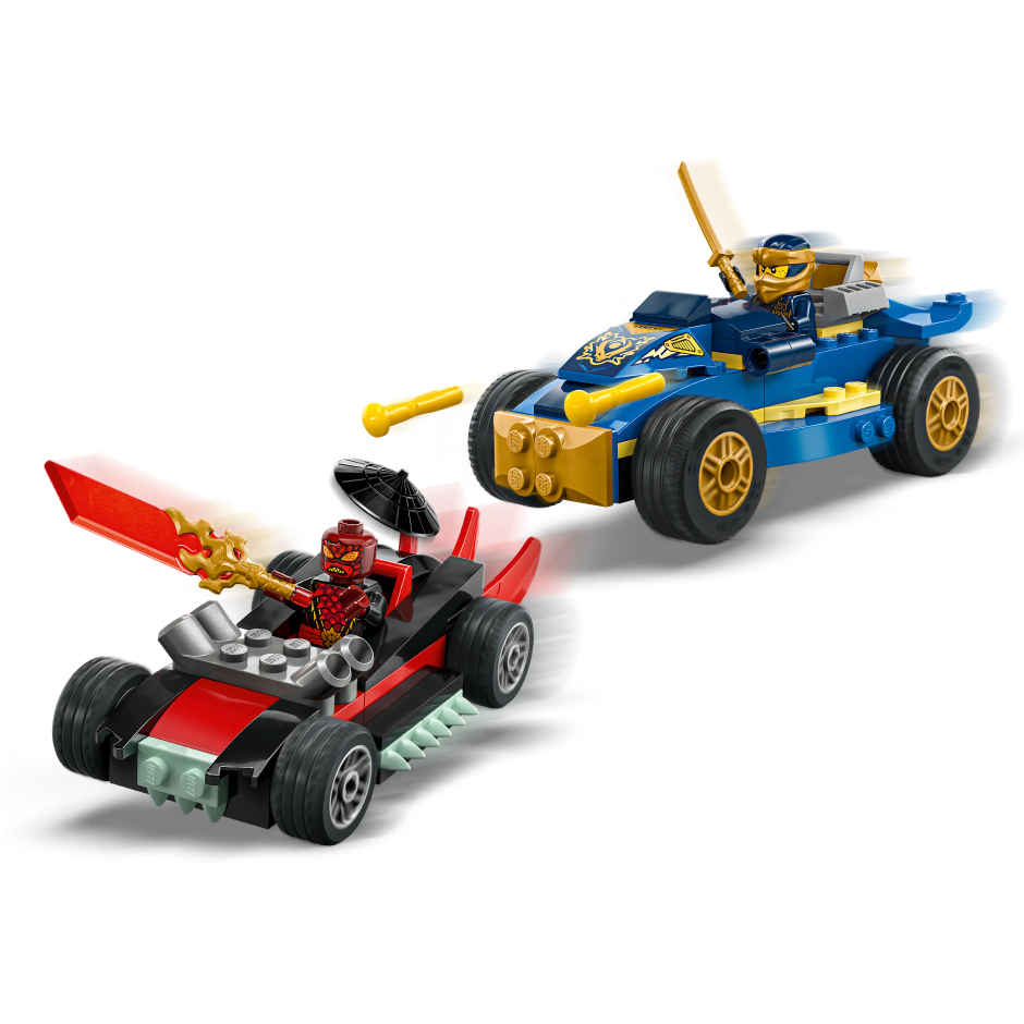 LEGO NINJAGO Rogue vs Drix Race Car Duel Ninja Toy Playset 71840