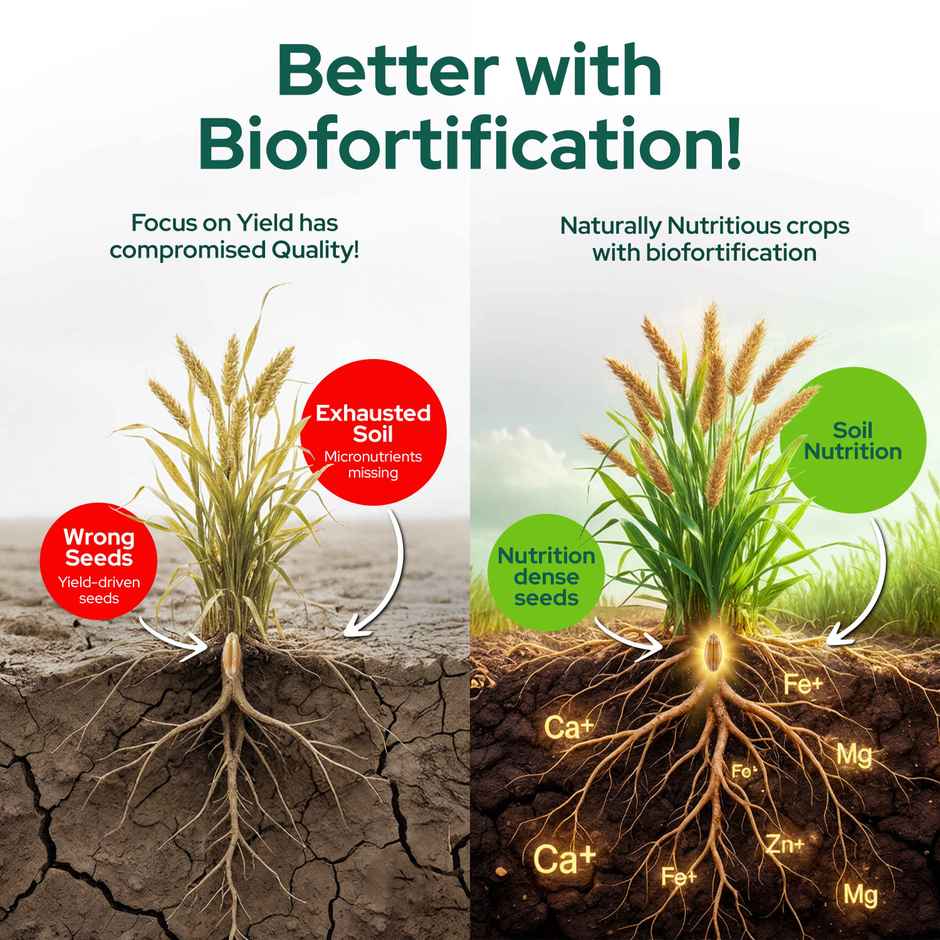 Better Nutrition Biofortified Low Gi Rice | High Protein | Rich In Zinc