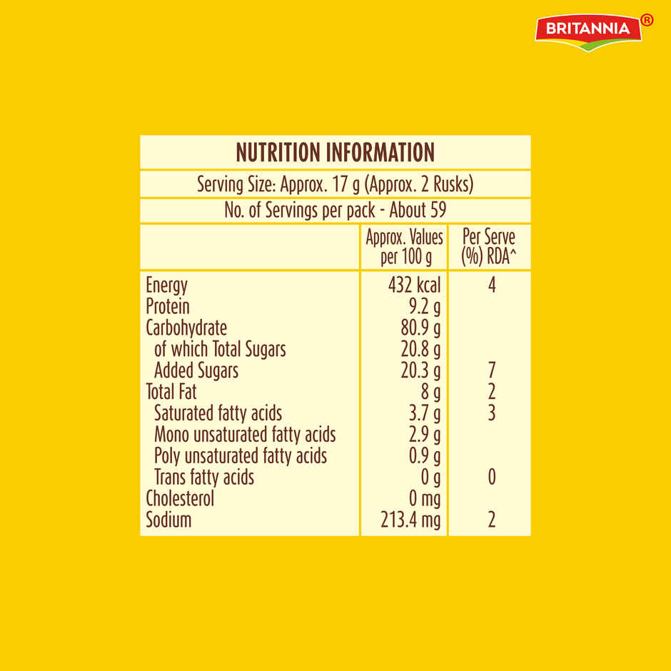Britannia Toastea Premium Bake Rusk Family Pack