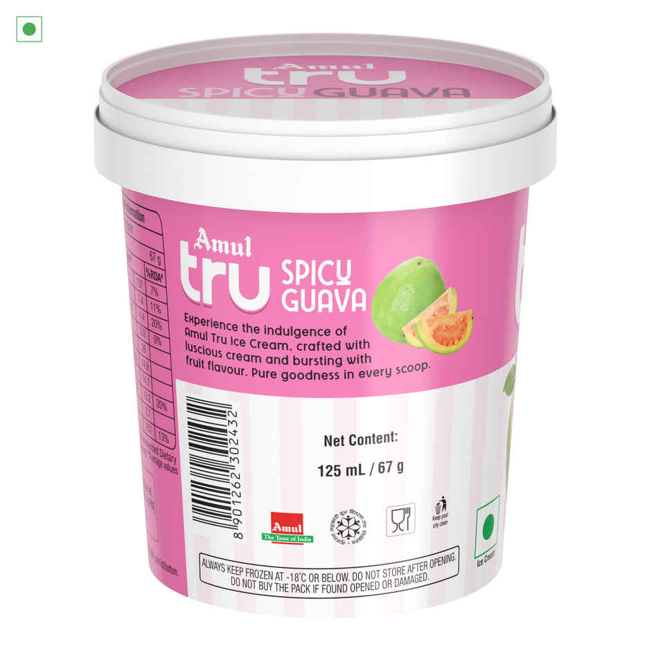Amul Tru Spicy Guava Ice Cream Cup