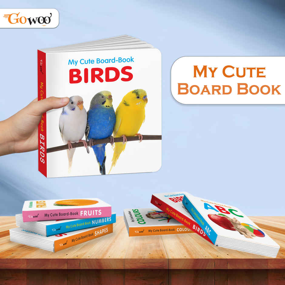 My Cute Board Book Birds | Toddler Learning Picture Book | Pocket Size Educational Book for Kids