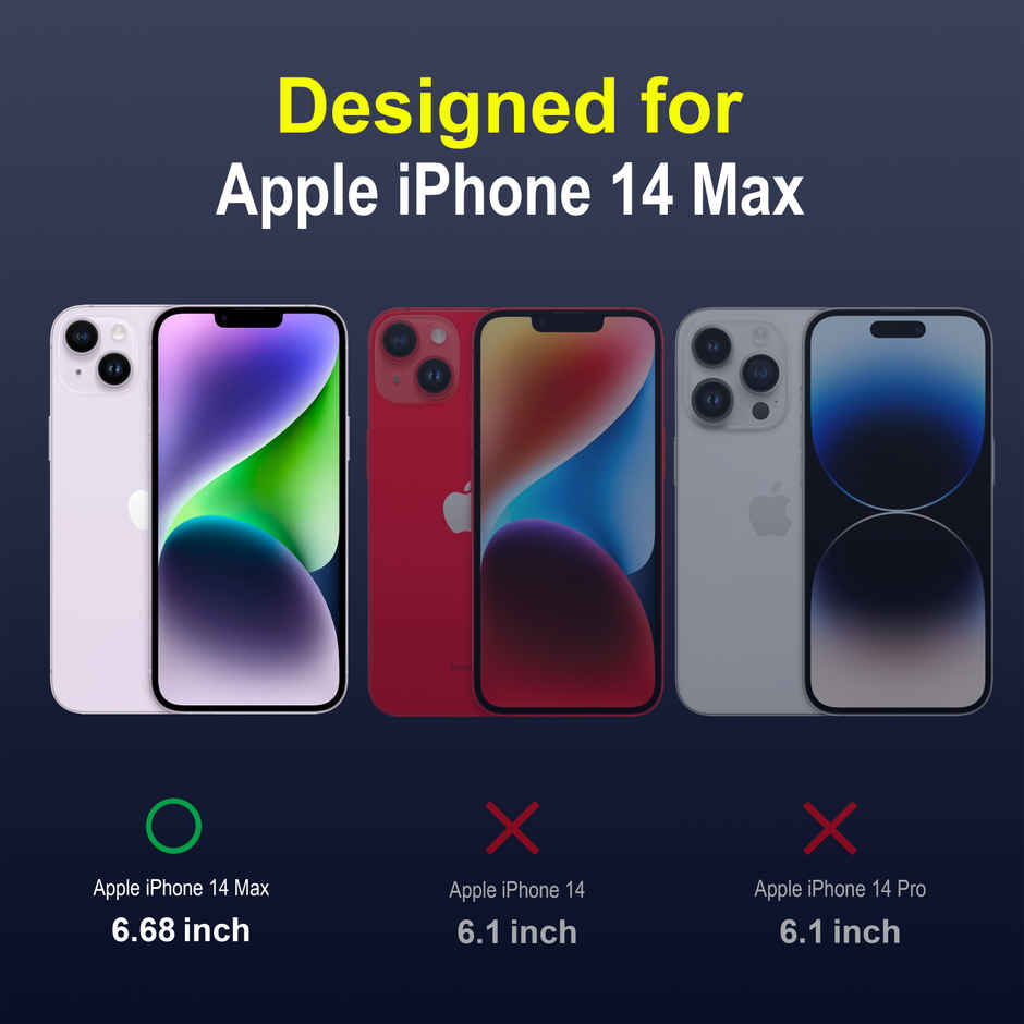 Zapcase Back Cover for Apple iPhone 14 Plus | Magic-Sapphire