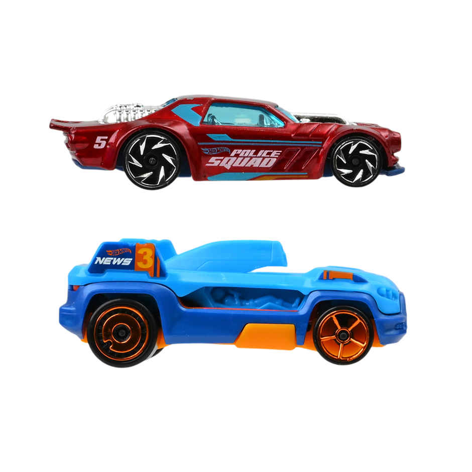 Hot Wheels 2-Car Pack of 1:64 Scale VehiclesTheme-JBJ97