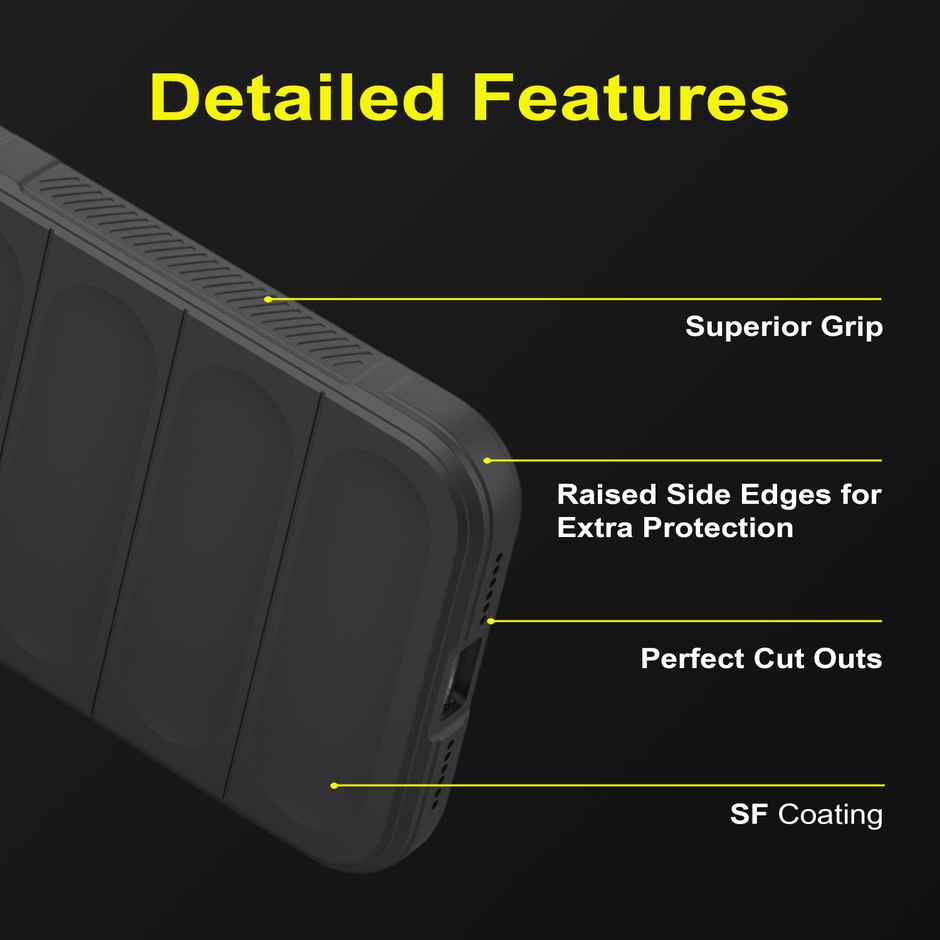 Zapcase Back Cover for Google Pixel 6A | Magic-Black