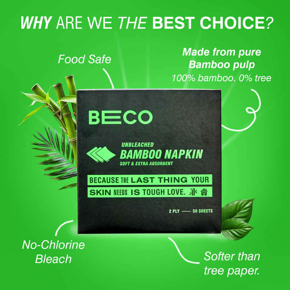 Beco Eco Friendly Serving Napkins | 2 ply | 50 sheets