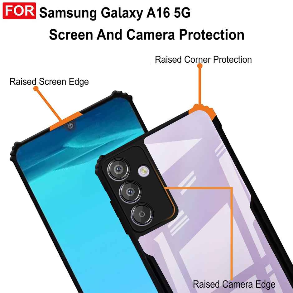 Zapcase Back Cover for Samsung Galaxy A16 5G | Matte-Black