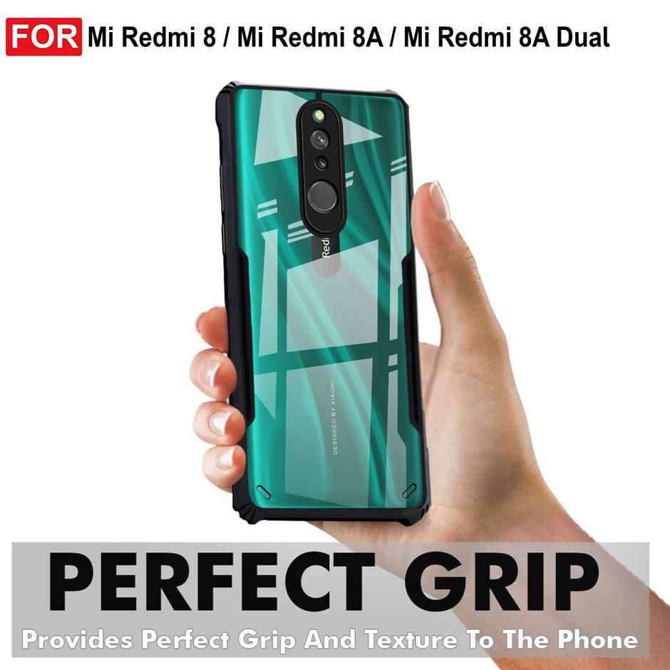 Zapcase Back Cover for Mi Redmi 8A Dual | Redmi 8 | Redmi 8A | Matte-Black