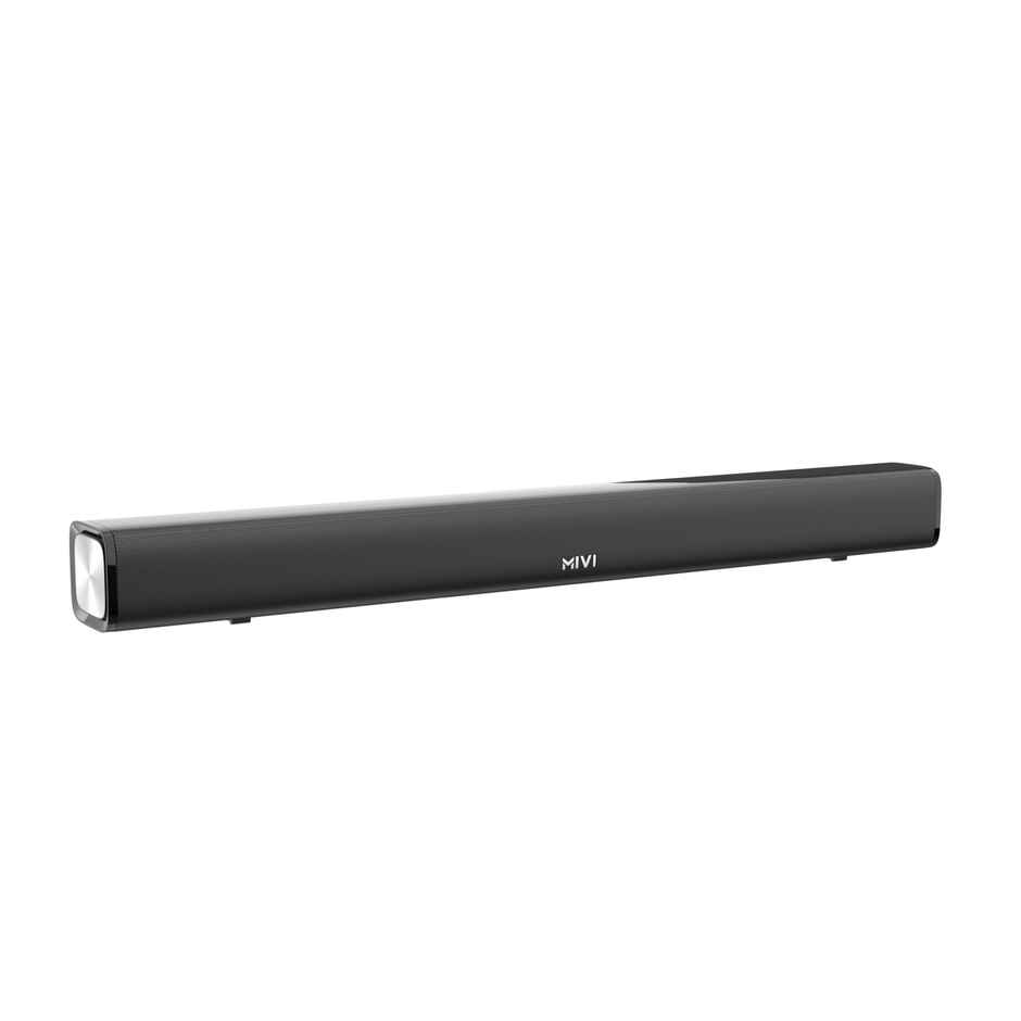 Mivi Fort R120 With 2 In-Built Subwoofers, Made In India 120W Bluetooth Soundbar (Black, 2.2 Channel)